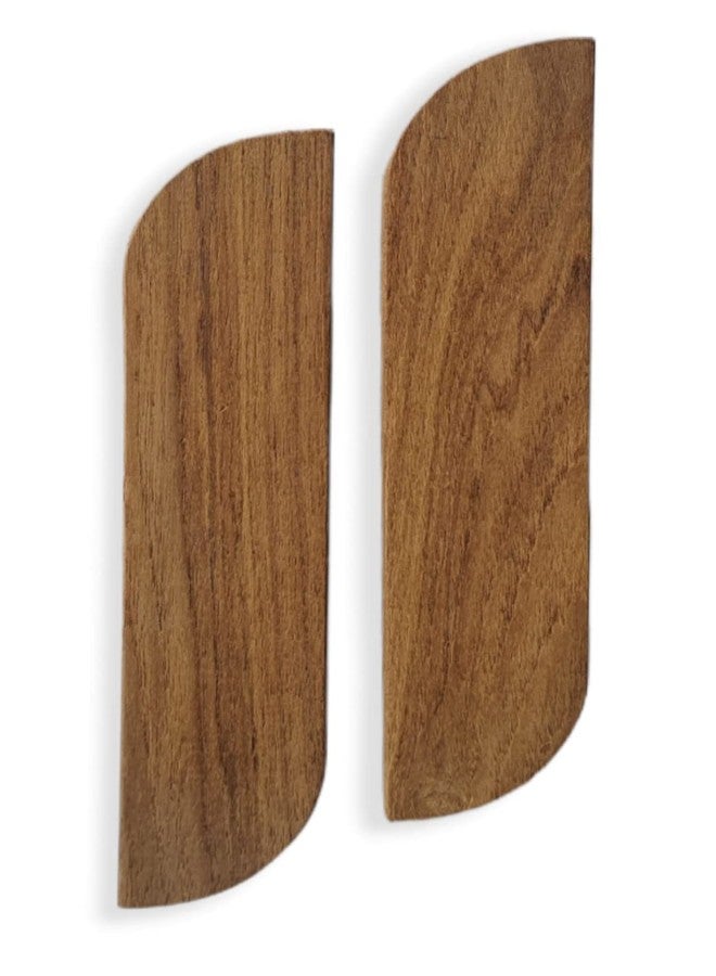 CURIOFACT Teakwood RAW Handles Pair, Wardrobe Handle, Kitchen Cabinet Handle, Drawers Pully, S- Shape, Set of 2 (RAW Unfinished Ready to Polish, 8 INCH) - Image 1